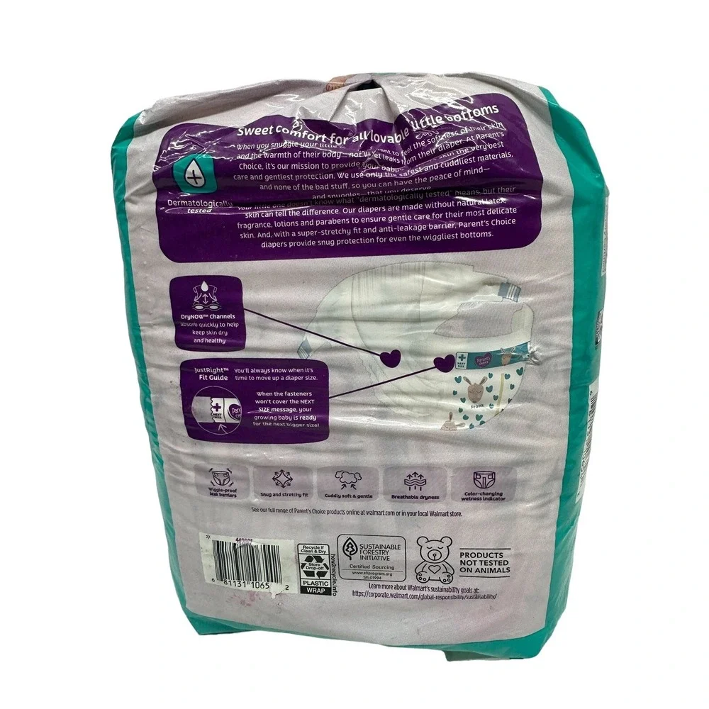 Parent's Choice Diapers‎ Dry & Gentle Size 6 Wiggle Proof Leak Proof 22 Count